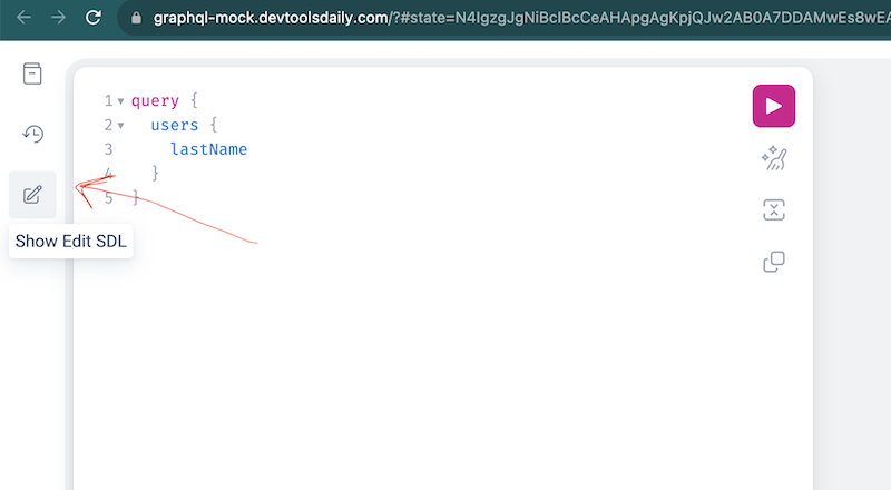 open Set SDL Schema pane