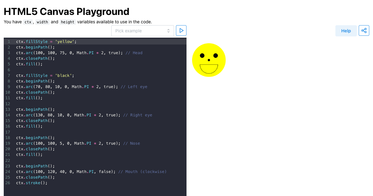 HTML5 Canvas Playground