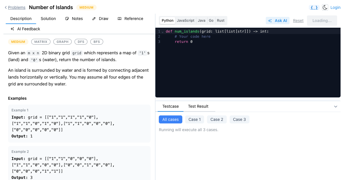 Number of Islands – Solve Online